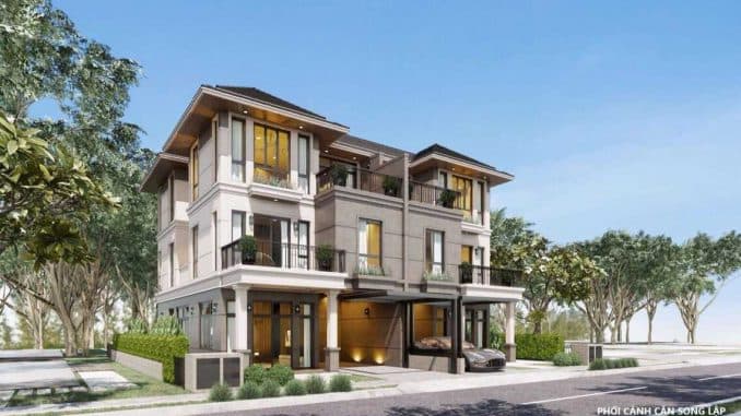 Phối cảnh biệt thự dự án GS Metrocity Long Bình