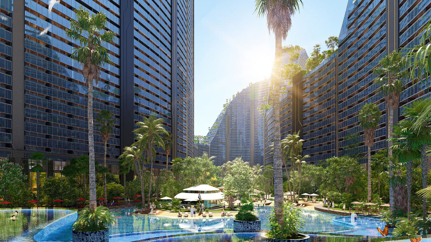 Hồ bơi tại Sunshine Diamond River