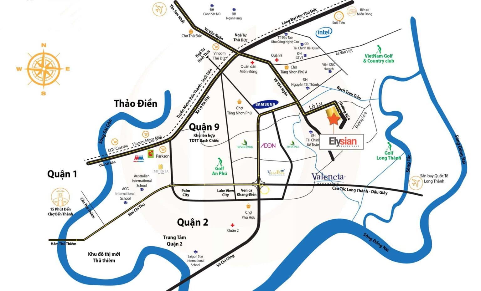 Vị trí dự án Elysian