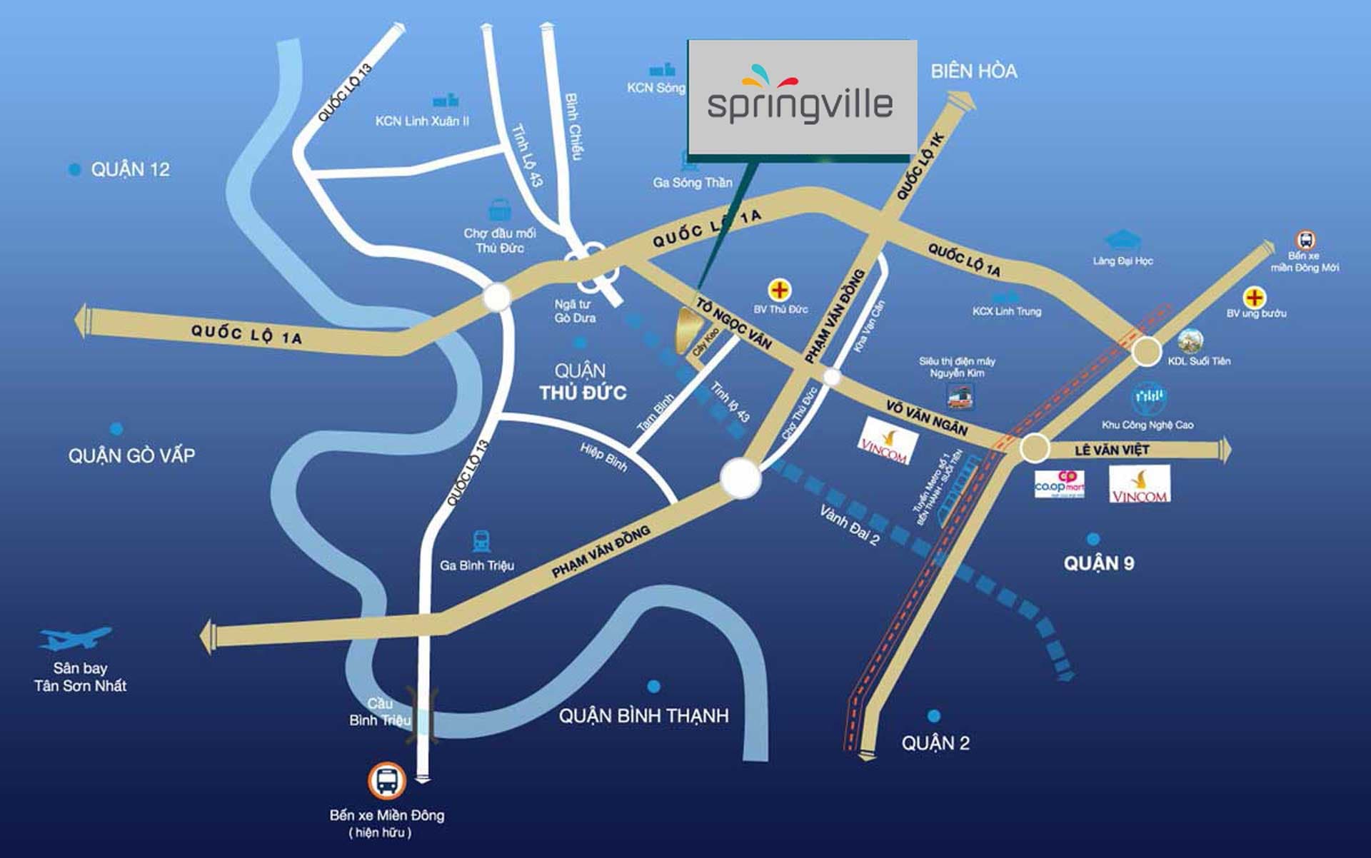 Vị trí dự án Spring Ville