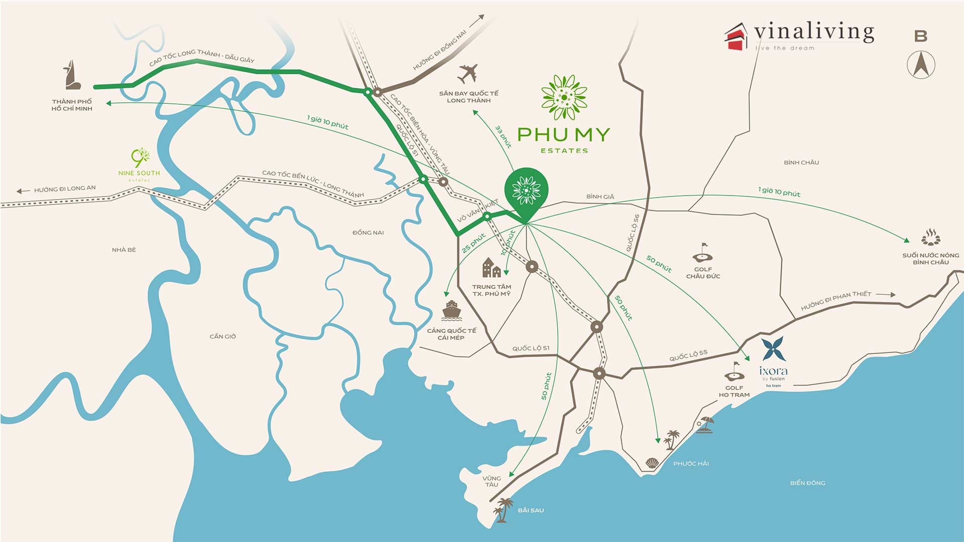 Vị trí dự án Phú Mỹ Estates