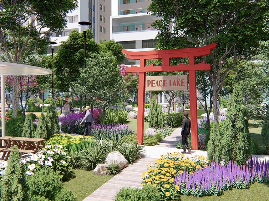 Nội khu dự án Aio City