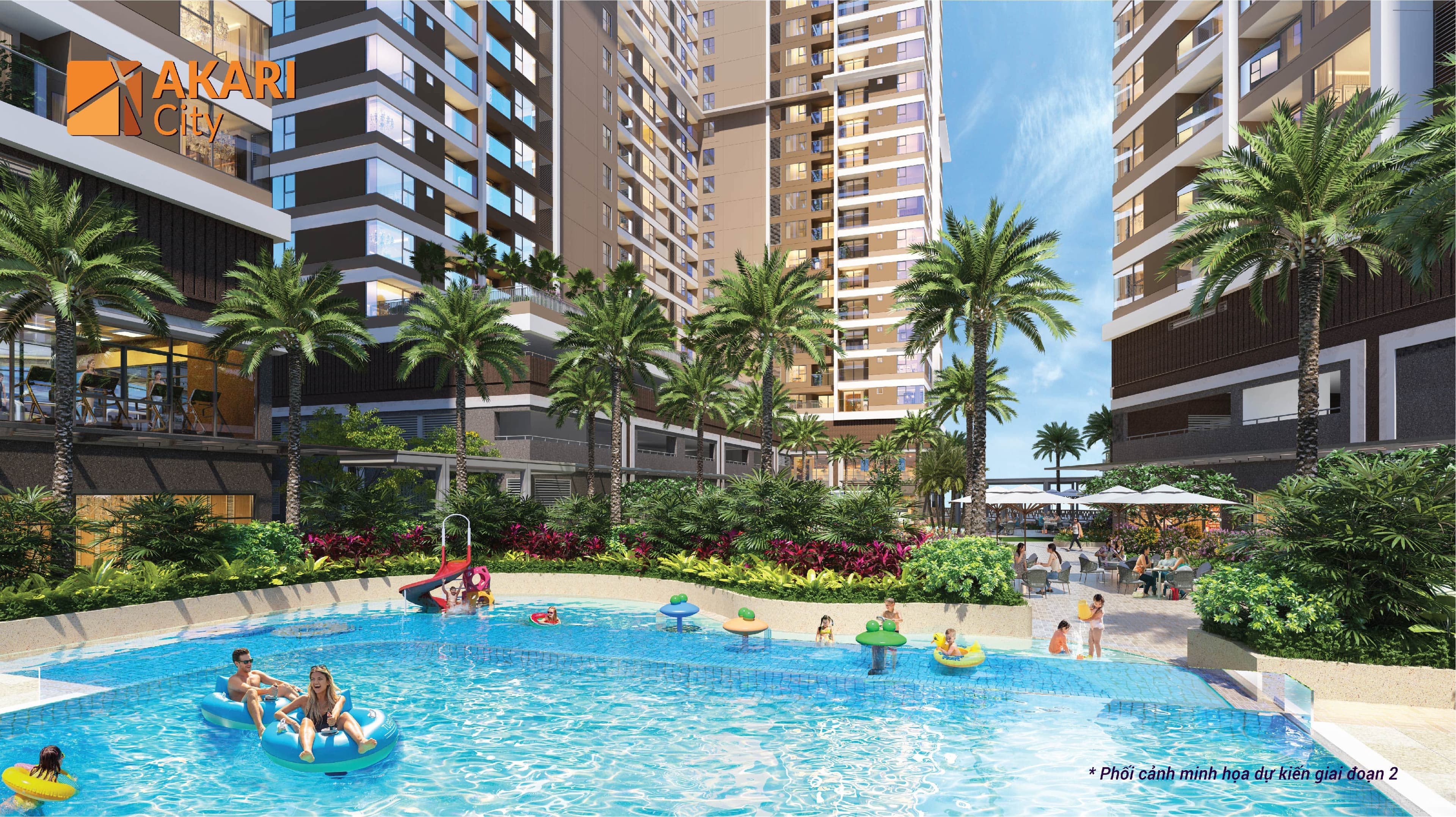 Nội khu dự án Akari City