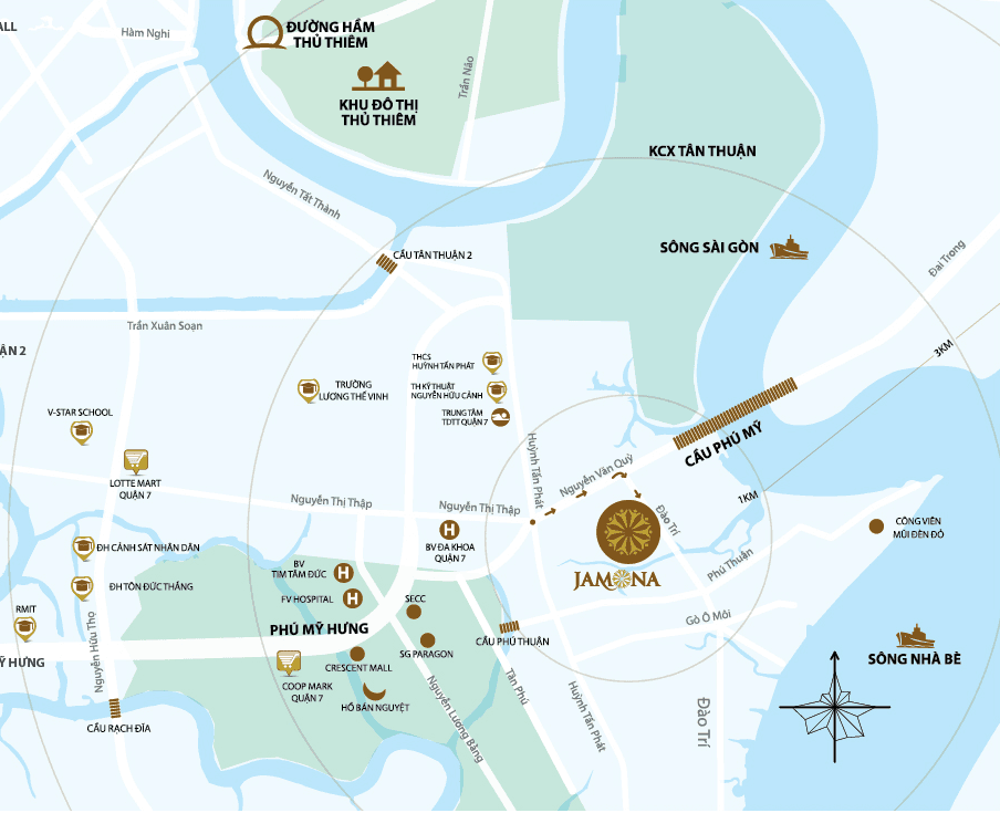 Vị trí dự án Jamona City