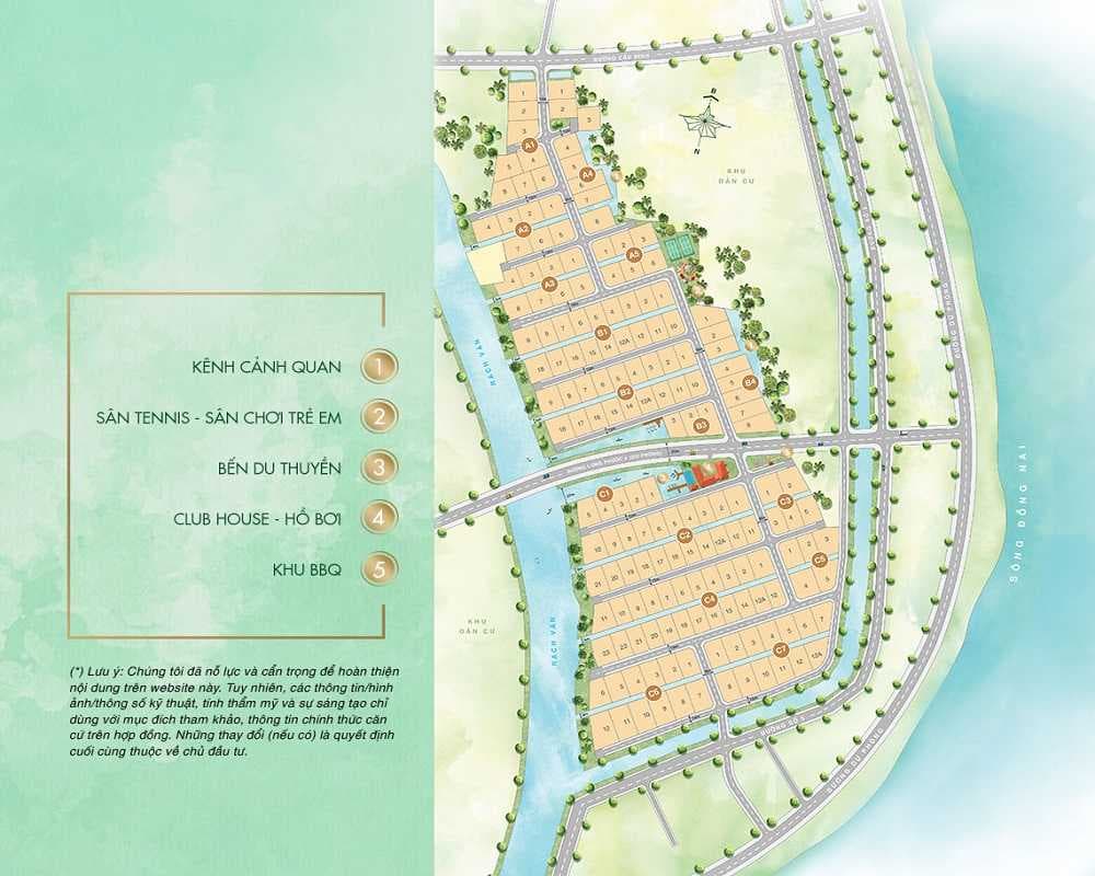 Mặt bằng phân khu dự án Saigon Garden Riverside Village