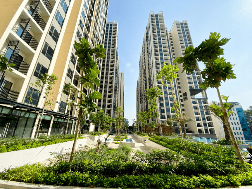 Nội khu dự án Aio City
