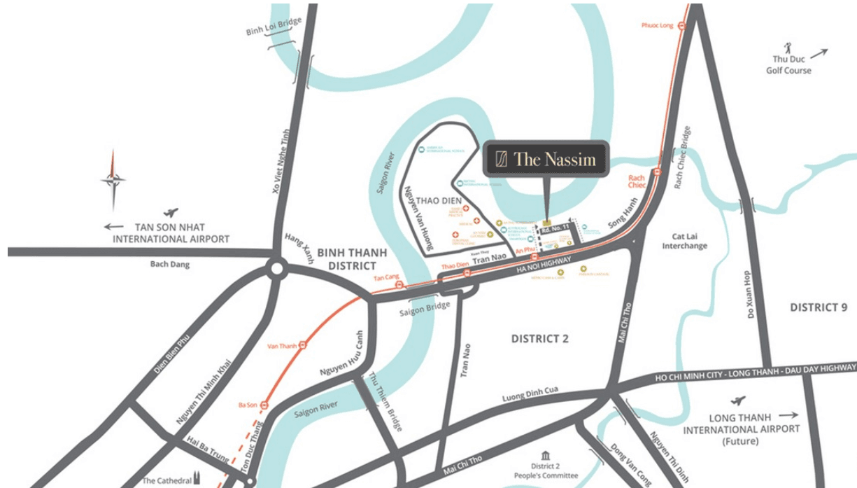 Vị trí dự án The Nassim