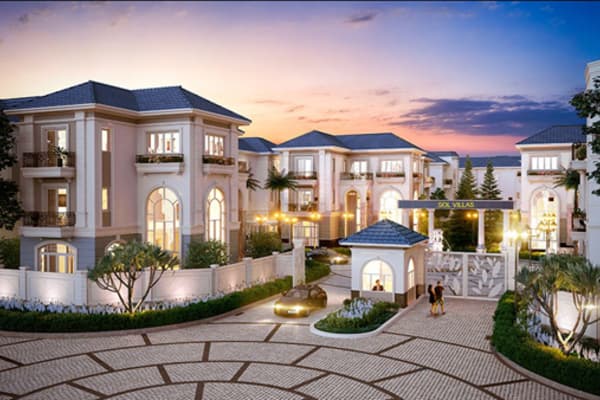 Nội khu dự án Sol Villas