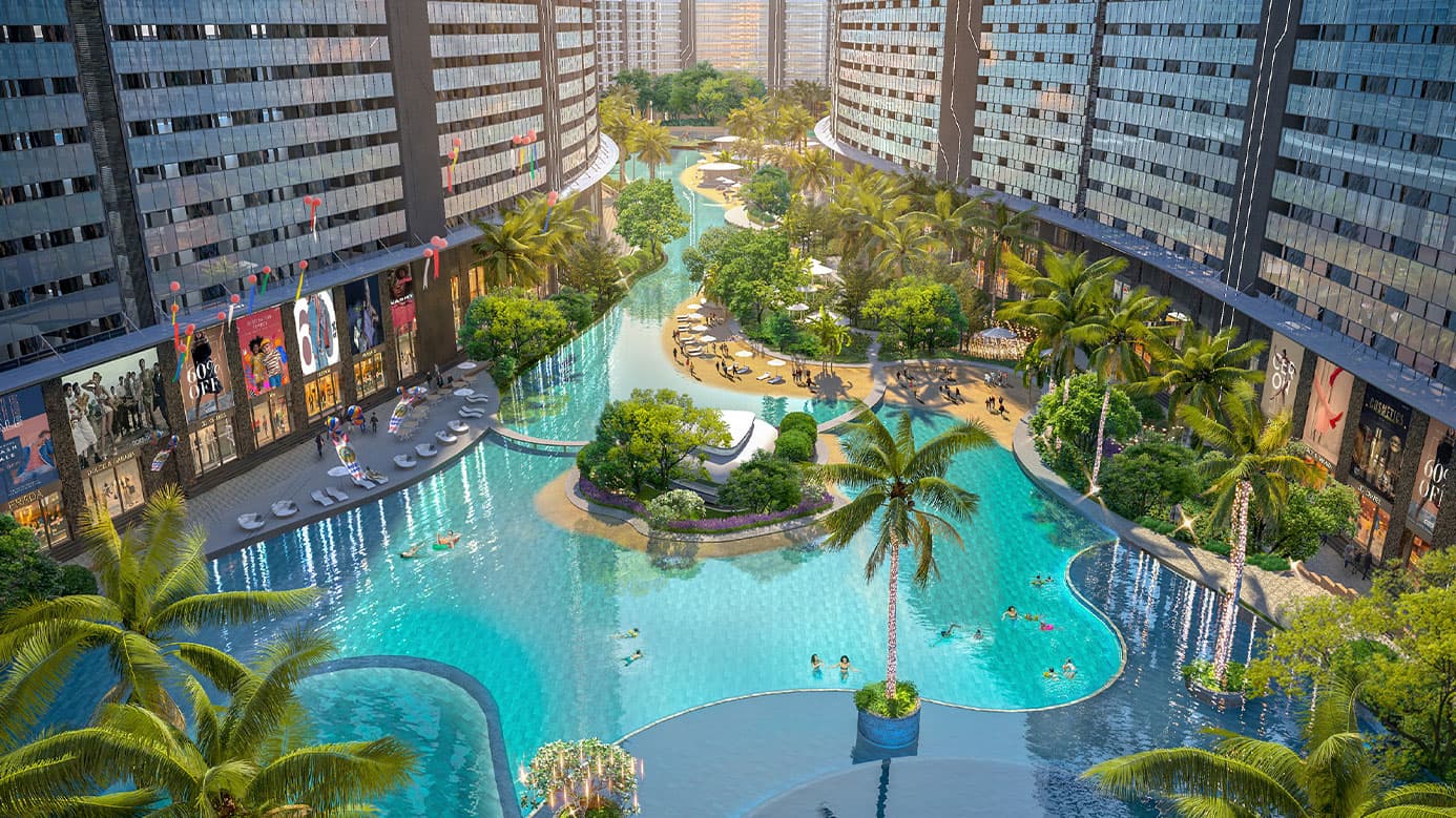 Hồ bơi tại Sunshine Diamond River