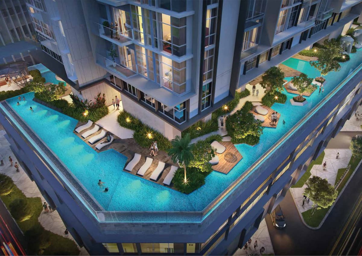Hồ bơi tại The Metropole Thủ Thiêm