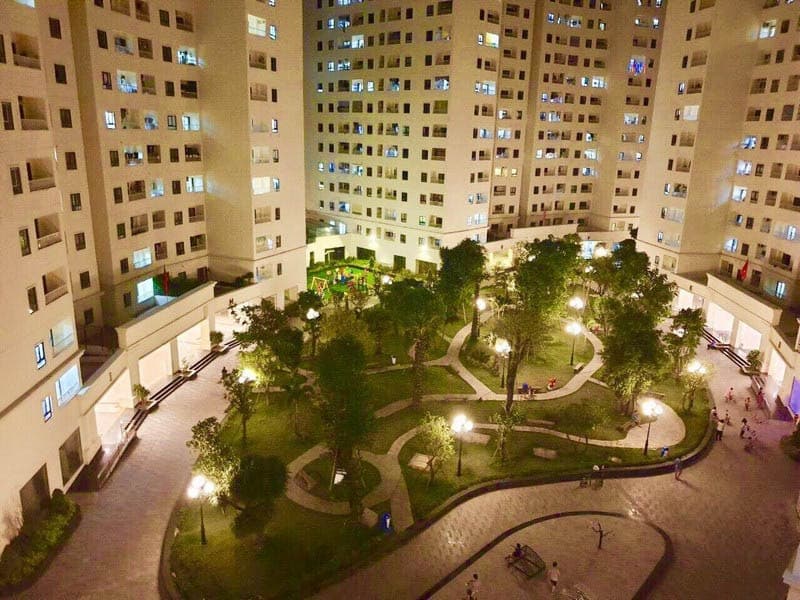 Nội khu dự án Tecco Town