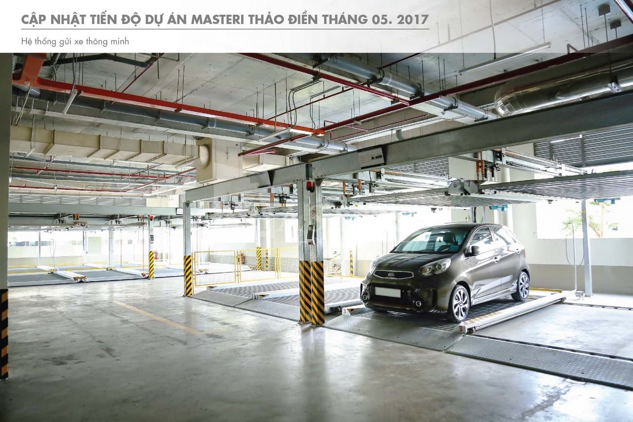 Hầm xe dự án Masteri Thảo Điền