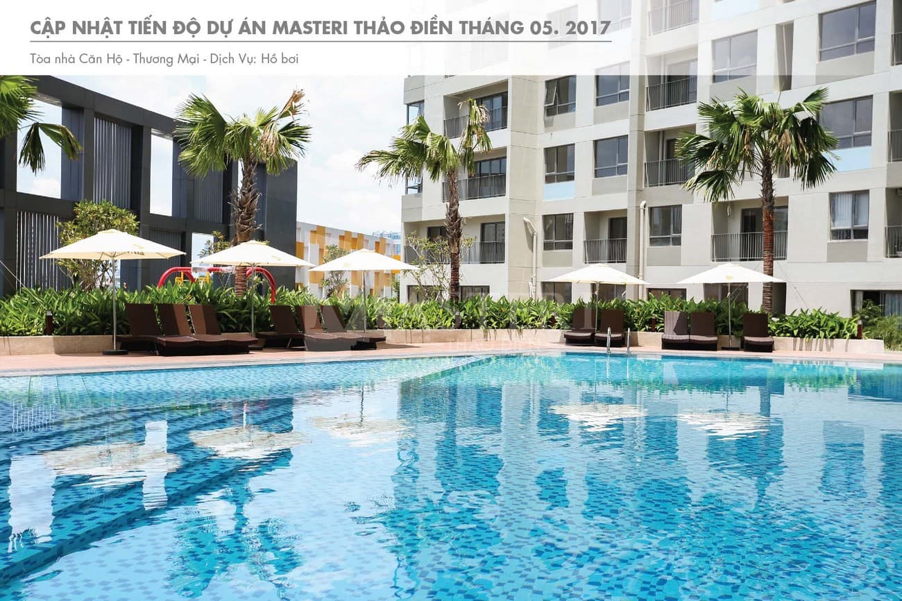 Hồ bơi dự án Masteri Thảo Điền