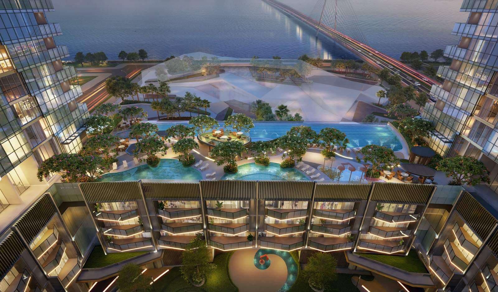 Hồ bơi tại The Metropole Thủ Thiêm