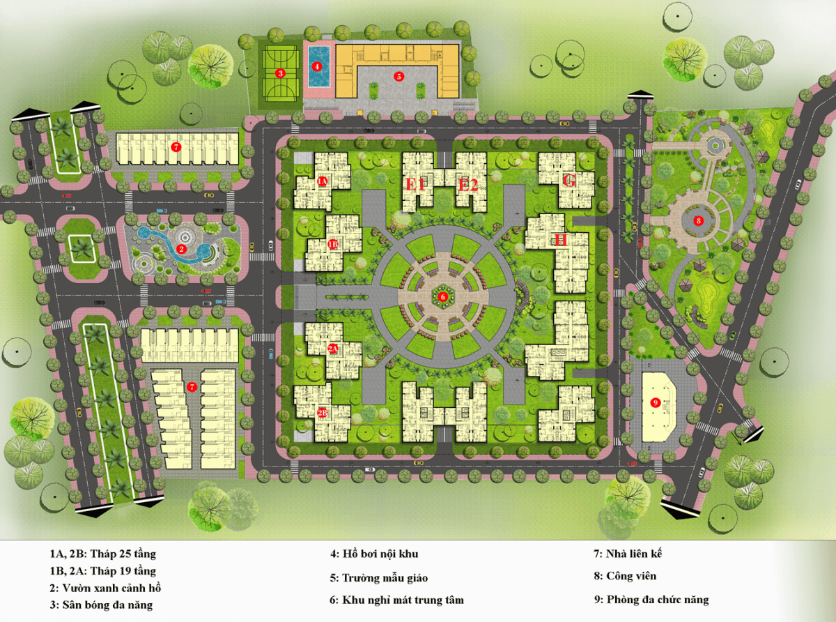 Mặt bằng phân khu dự án Vision
