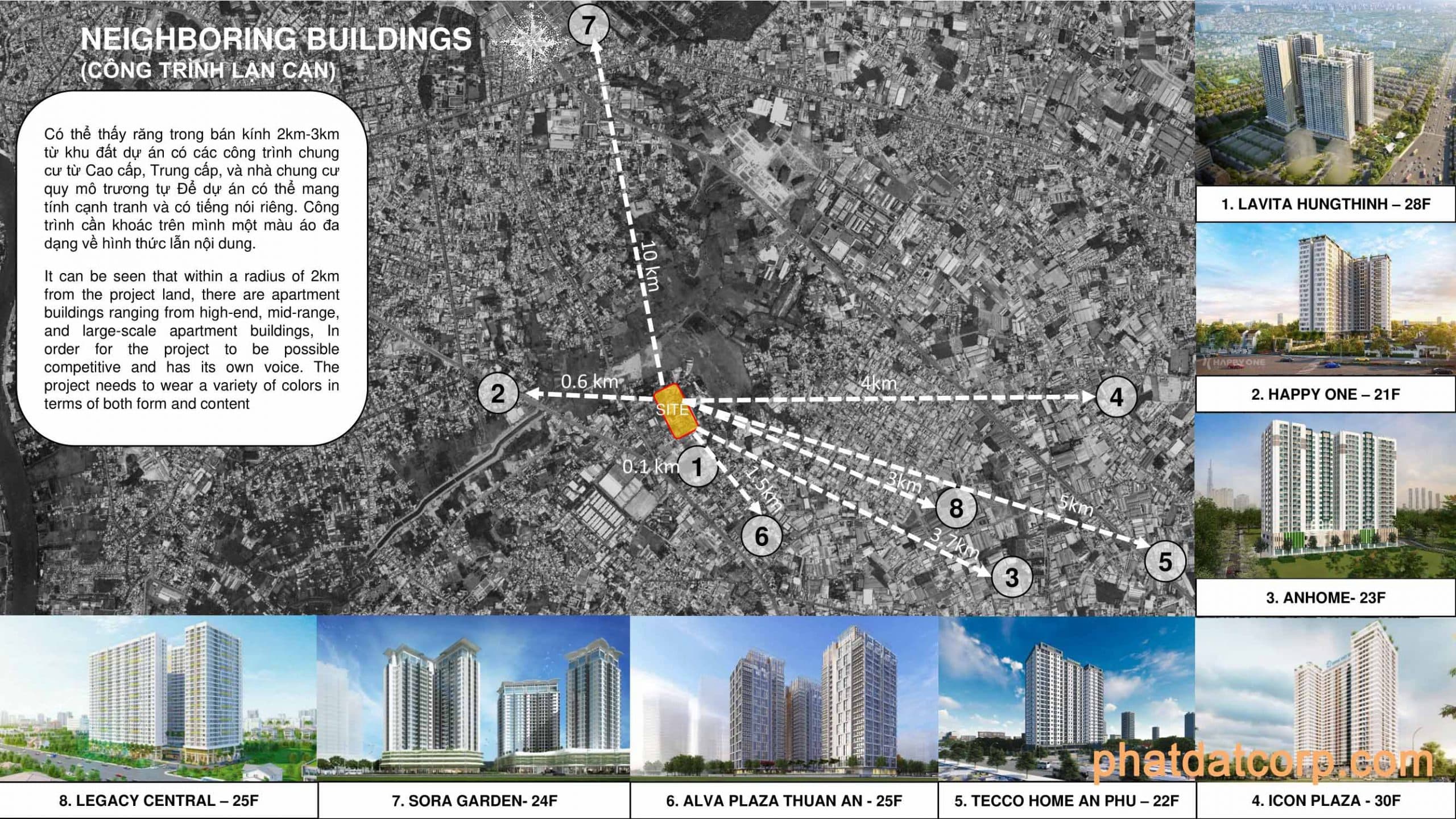 Công trình lân cận dự án Bình Dương Tower