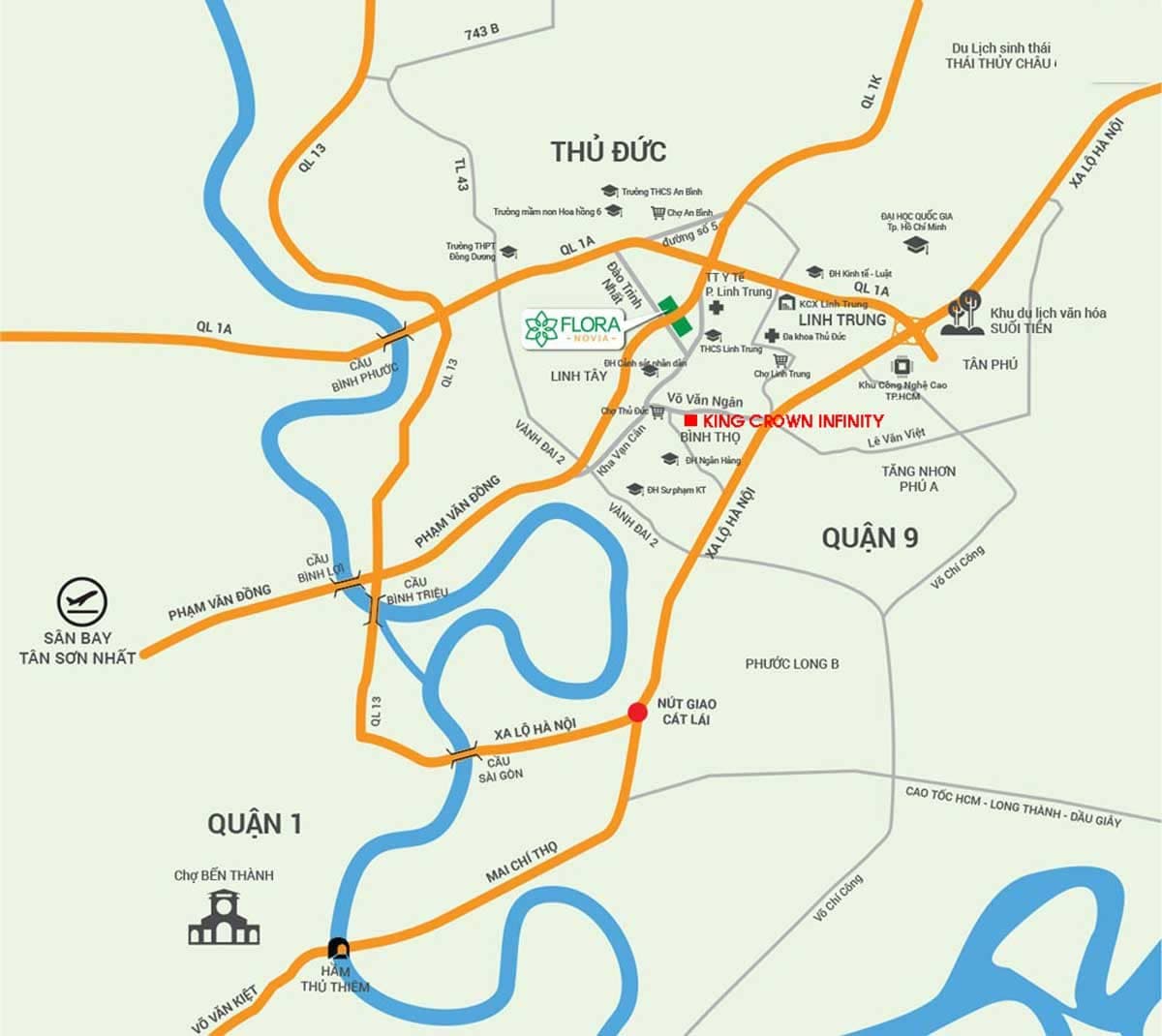 Vị trí dự án King Crown Infinity