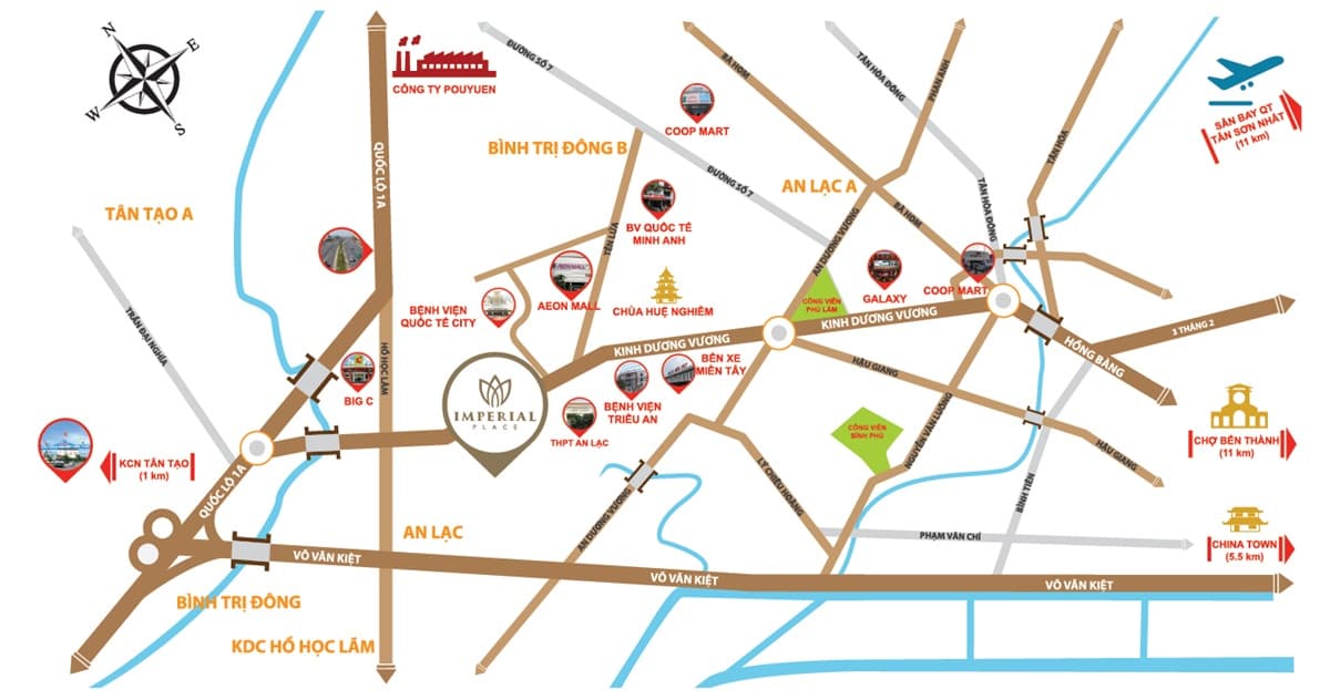 Vị trí dự án Imperial Place