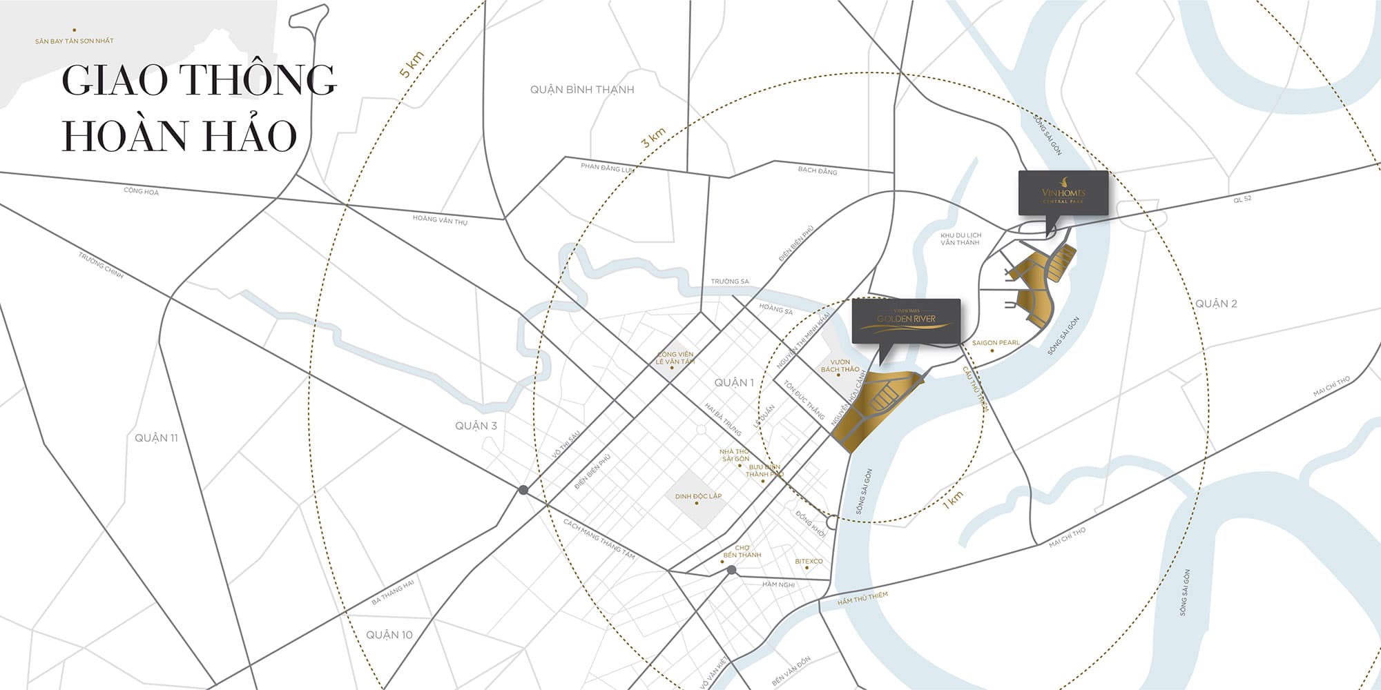 Vị trí dự án Vinhomes Golden River