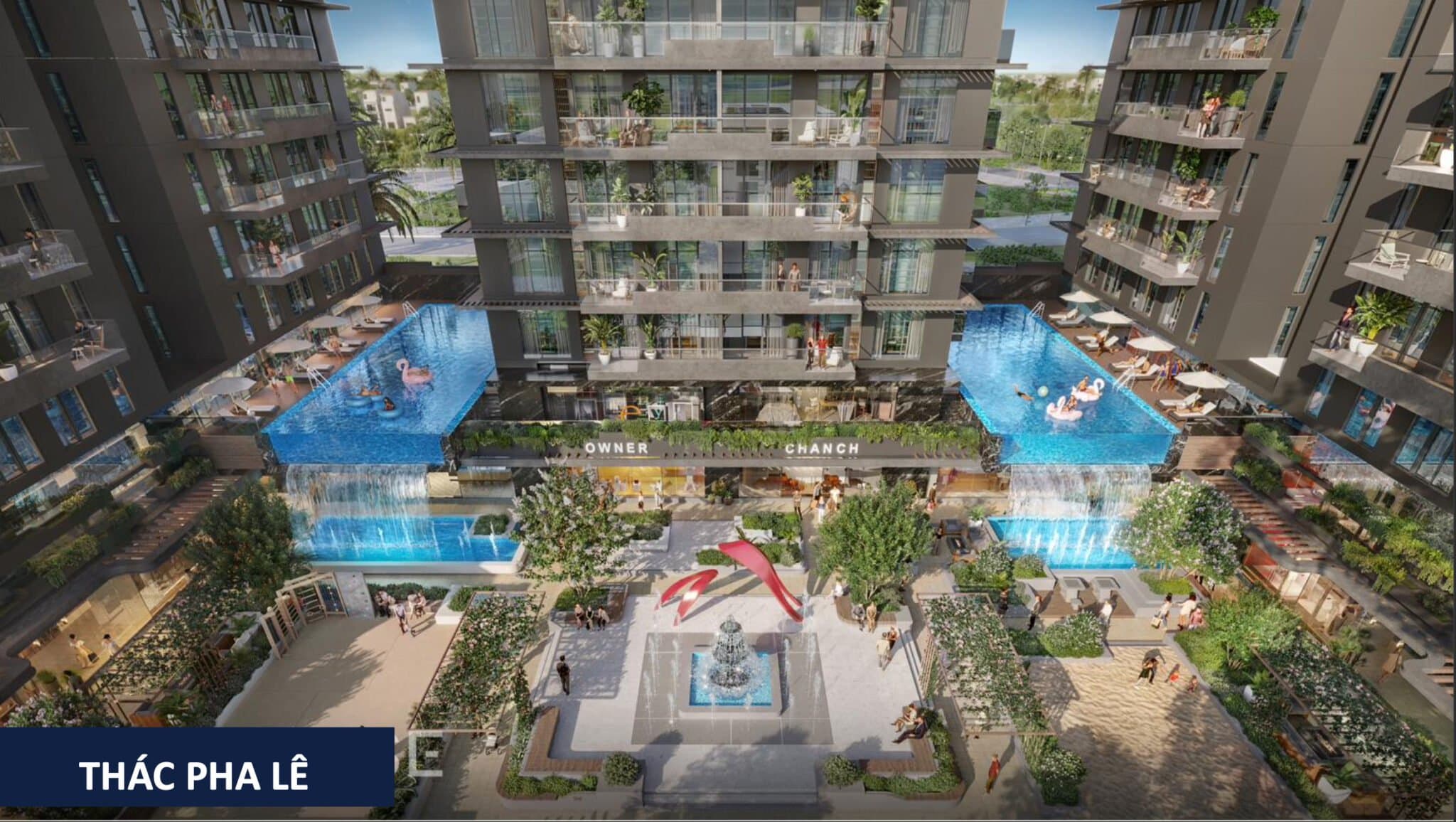 Thác pha lê tại Swiss-Belresidences Upper East Saigon